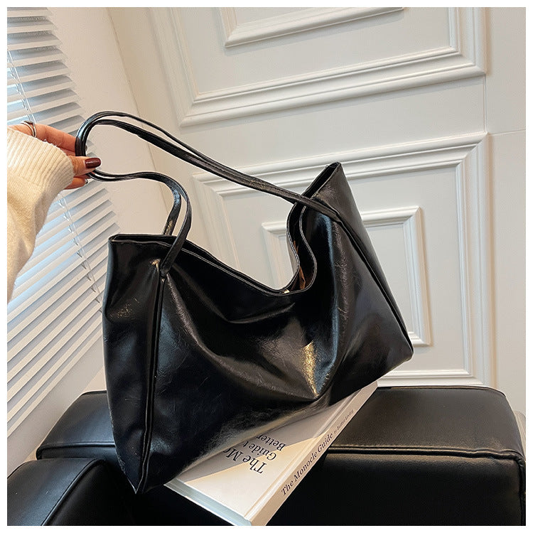 Casual Veganes Leder Schultertasche