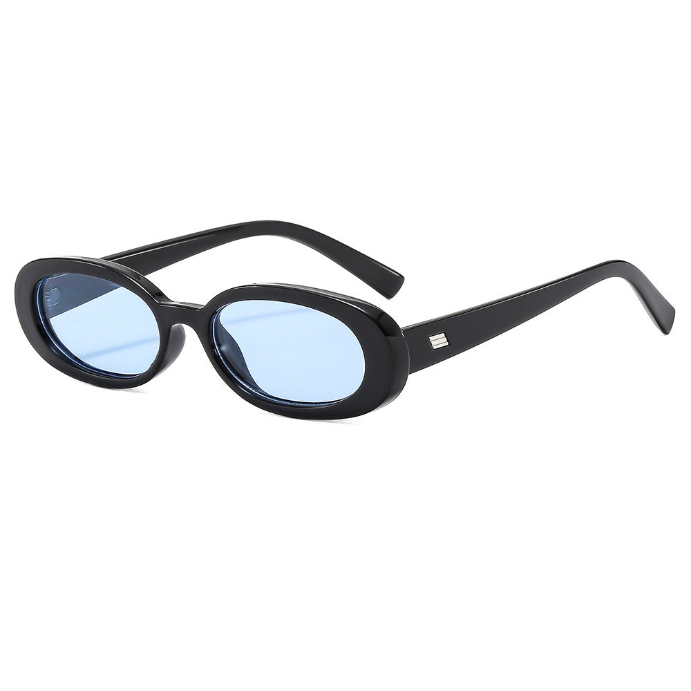 Damen modische Sonnenbrille mit ovalem Rahmen und trendigen Gläsern Brehn
