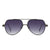 Damen Designer-Sonnenbrille im stilvollen, geschwungenen Metallrahmen Brehn