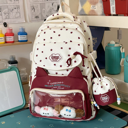 Stylische Wasserfeste Sternmuster Rucksack Brehn