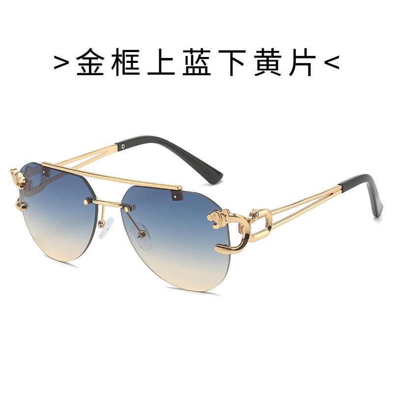 Damen Designer-Sonnenbrille mit elegantem Metallrahmen und polarisierenden Gläsern Brehn