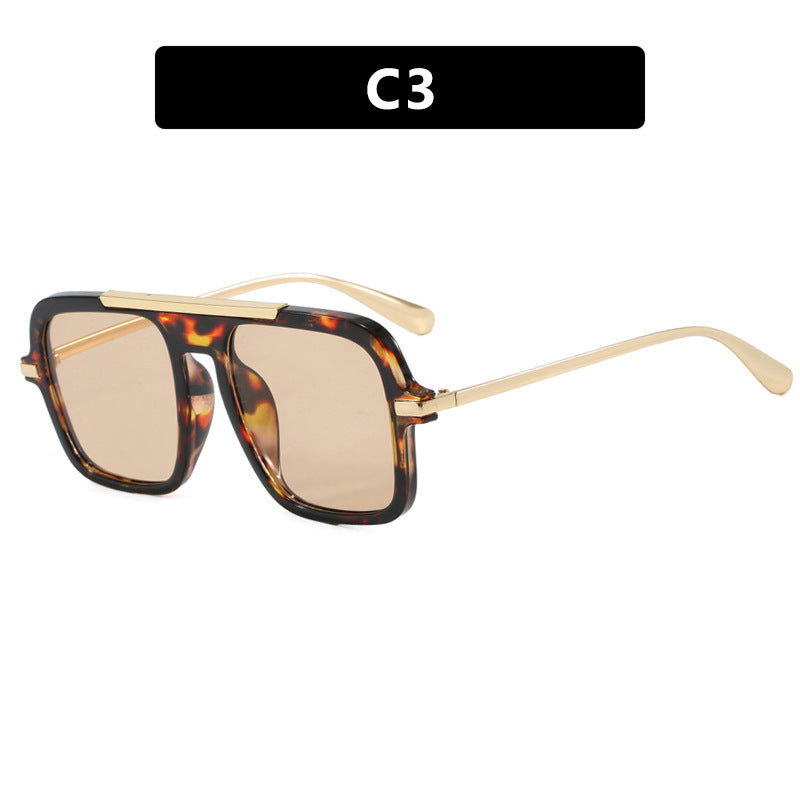 Damen quadratische Sonnenbrille mit luxuriösem Metallrahmen und robusten Gläsern Brehn