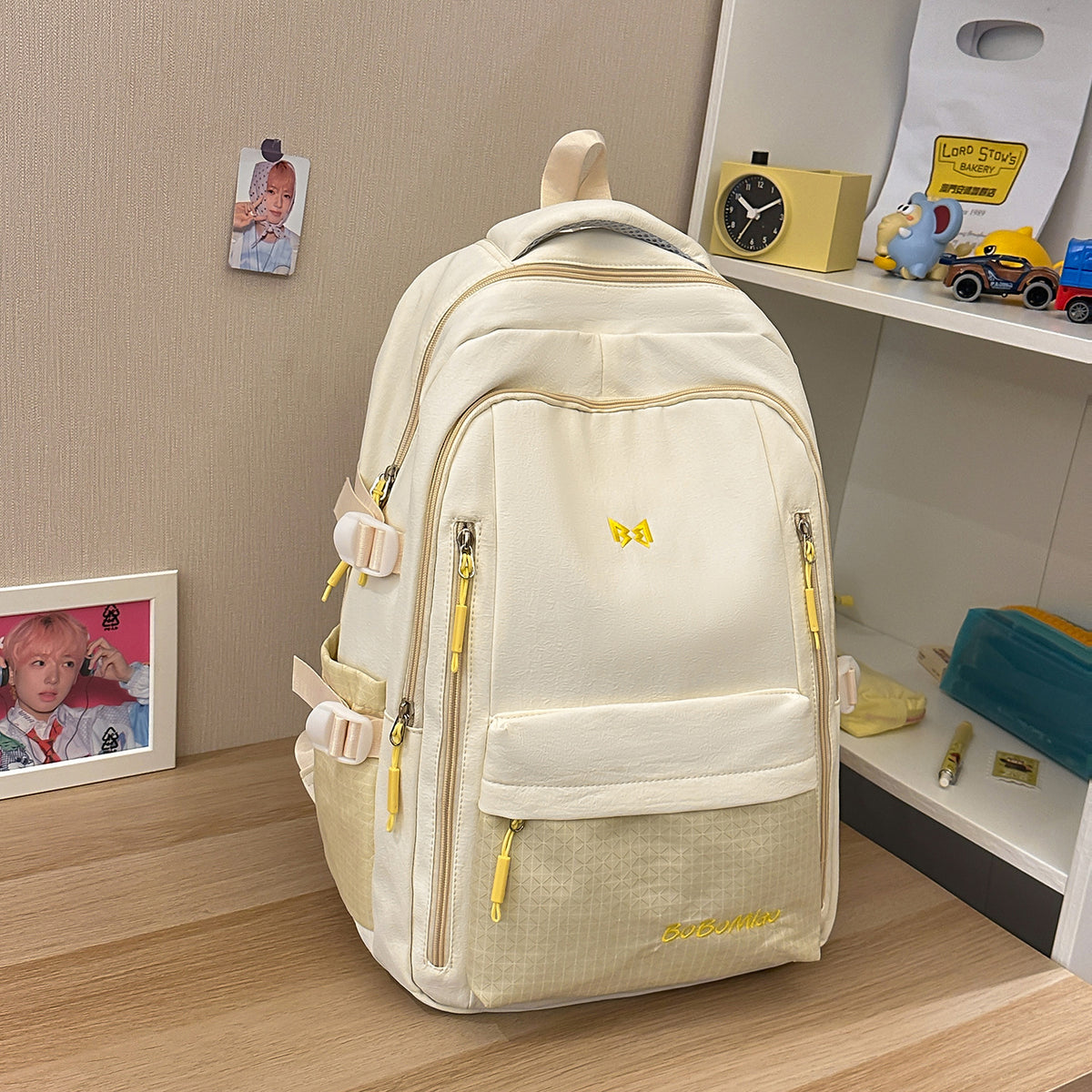 Stylischer Mehrfachfächer-Laptop-Rucksack Brehn