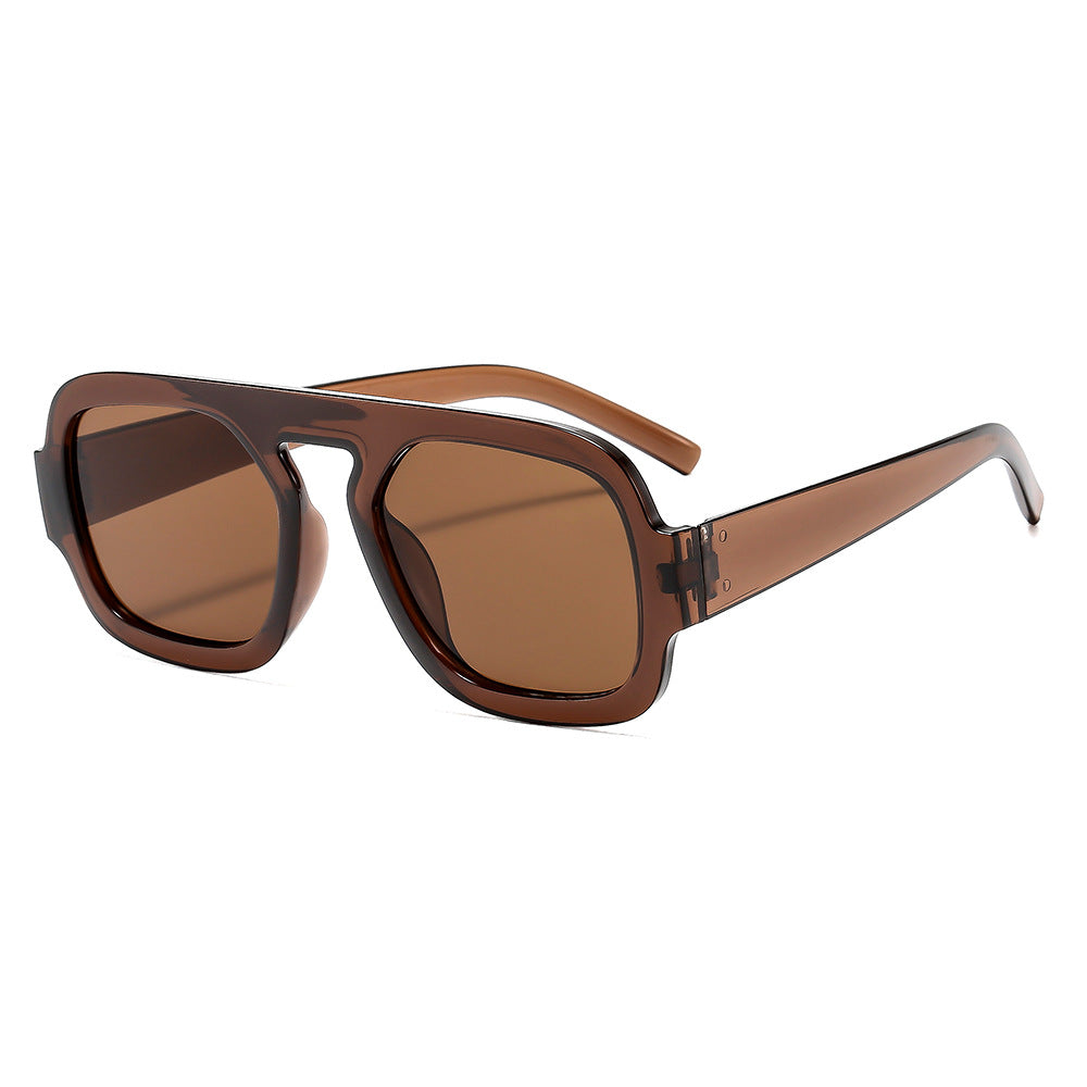 Herren Bold Retro-inspirierte quadratische Sonnenbrille Brehn
