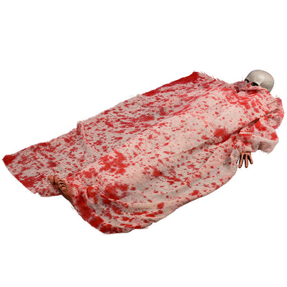 Spooky blutverschmierter Leichensack Dekoration Brehn