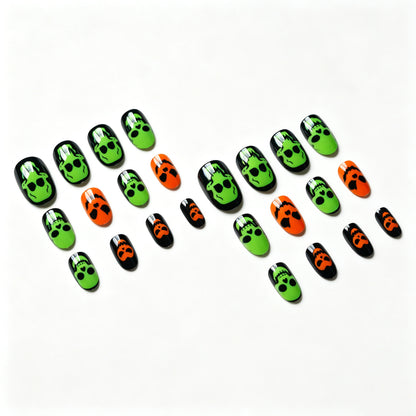 Halloween Skull-Themen Nagel Kunst Set