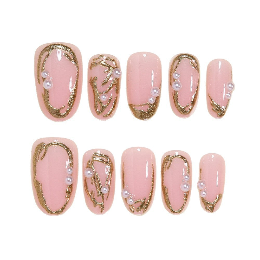 Elegantes Goldfolien-Nail Art Set Brehn