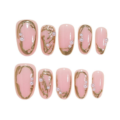 Elegantes Goldfolien-Nail Art Set Brehn