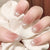 Kunstnagelset mit elegantem French-Design und funkelnden Akzenten Brehn