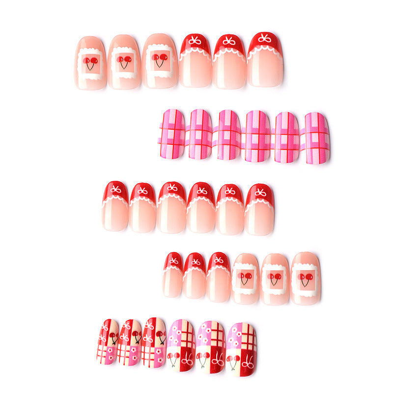 Künstlerisches Urlaubs-themed Press-On Nageldesign Brehn