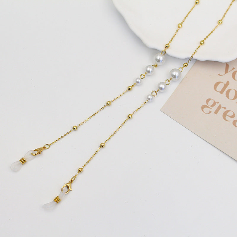 Elegante Perlen-Brillen-Kette Brehn