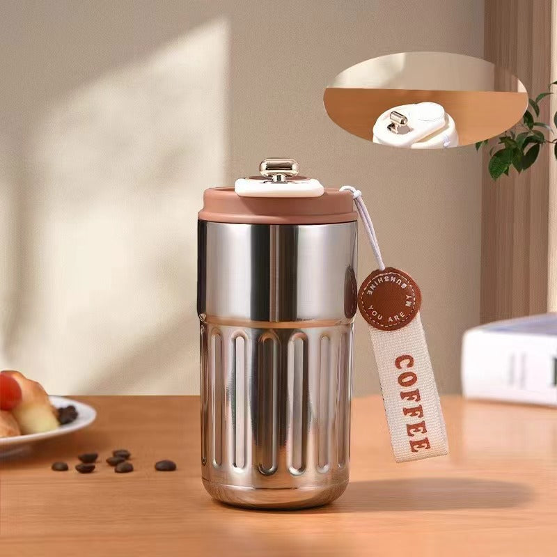 Unisex isolierter Kaffeebecher mit praktischem Deckel Brehn