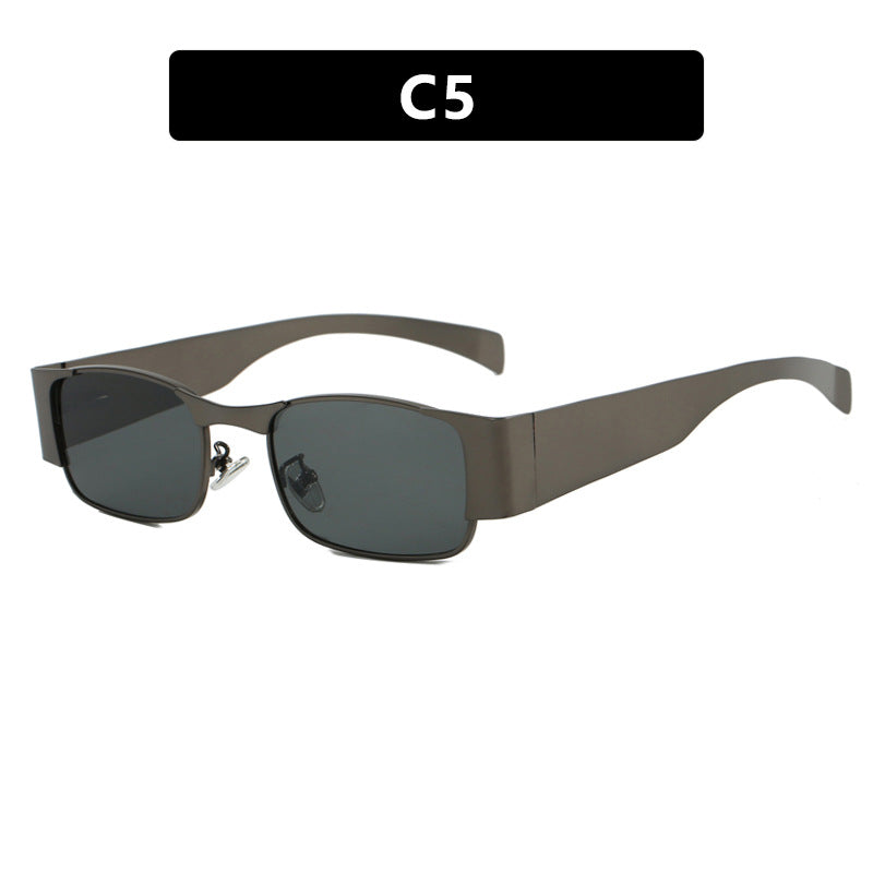 Damen modische rechteckige Sonnenbrille mit eleganten Gläsern Brehn