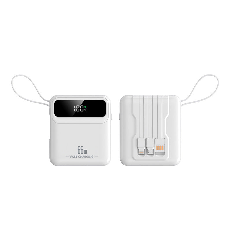 Kompakte Powerbank mit Schnellladefunktion und digitalem Ladestatus Brehn