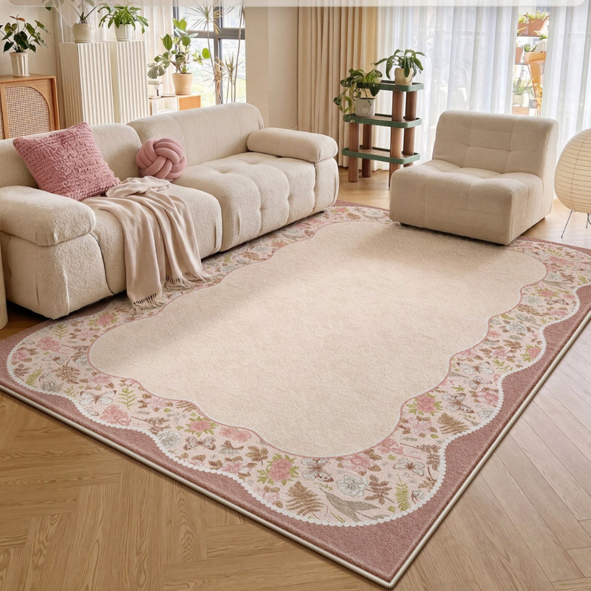 Florales Muster Dekorativer Teppich