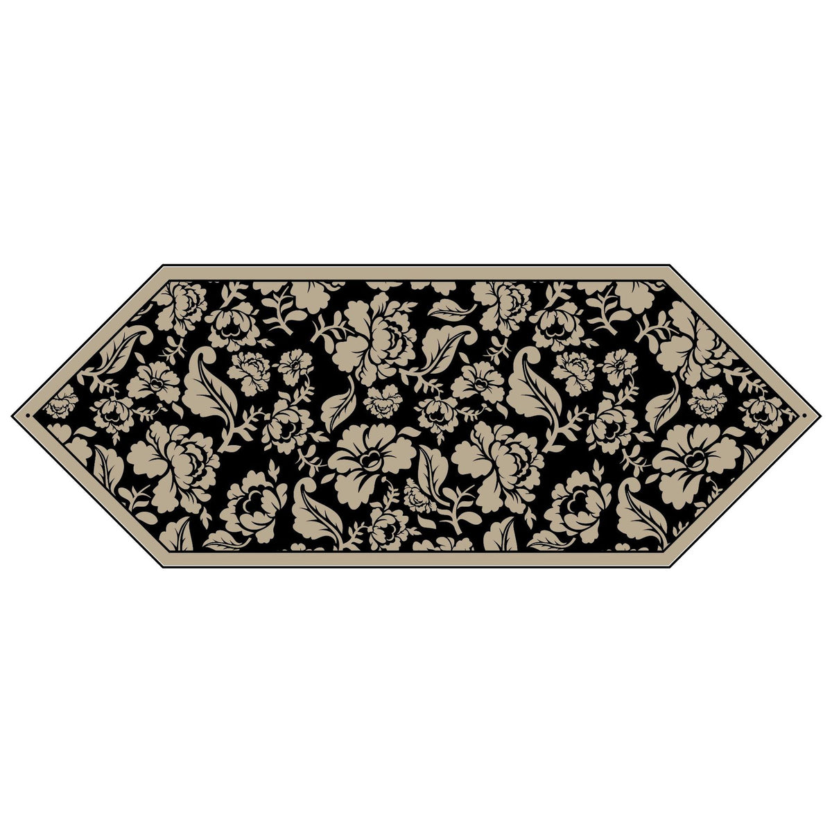 Decorative Floral Jacquard Tassel Cabinet and Table Runner