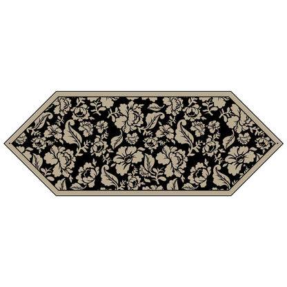 Decorative Floral Jacquard Tassel Cabinet and Table Runner