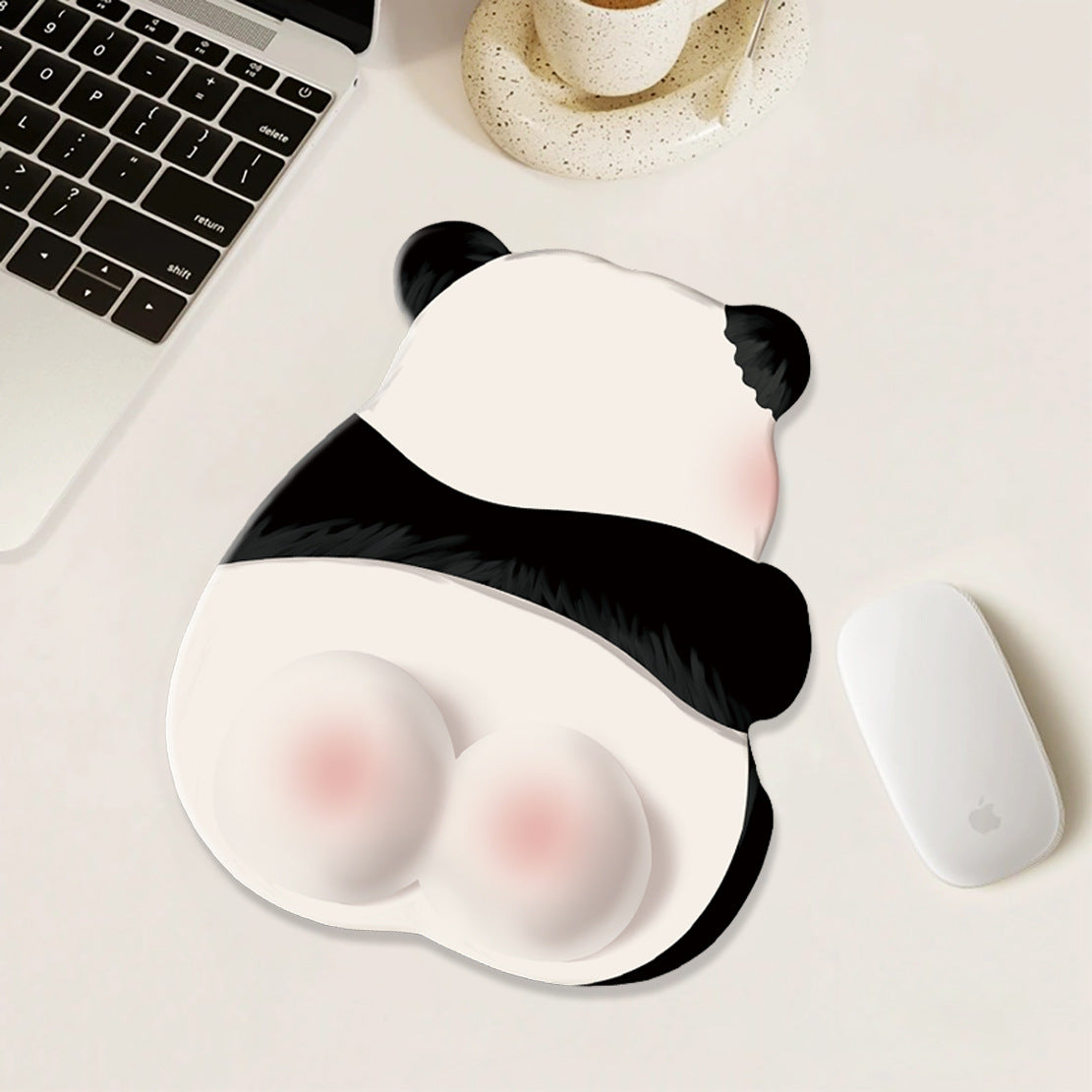 Süßes Cartoon Panda-Themen Mauspad