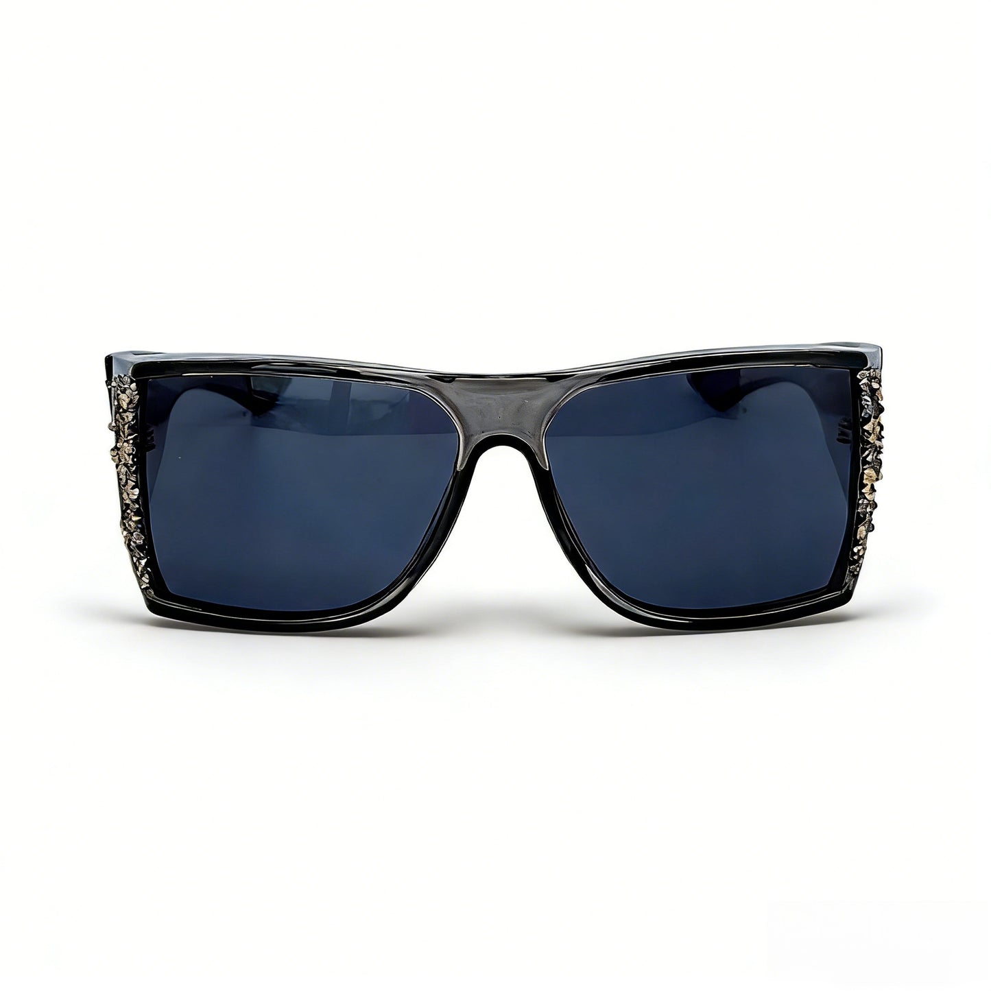 Damen Sportliche Sonnenbrille mit funkelnden Applikationen Brehn