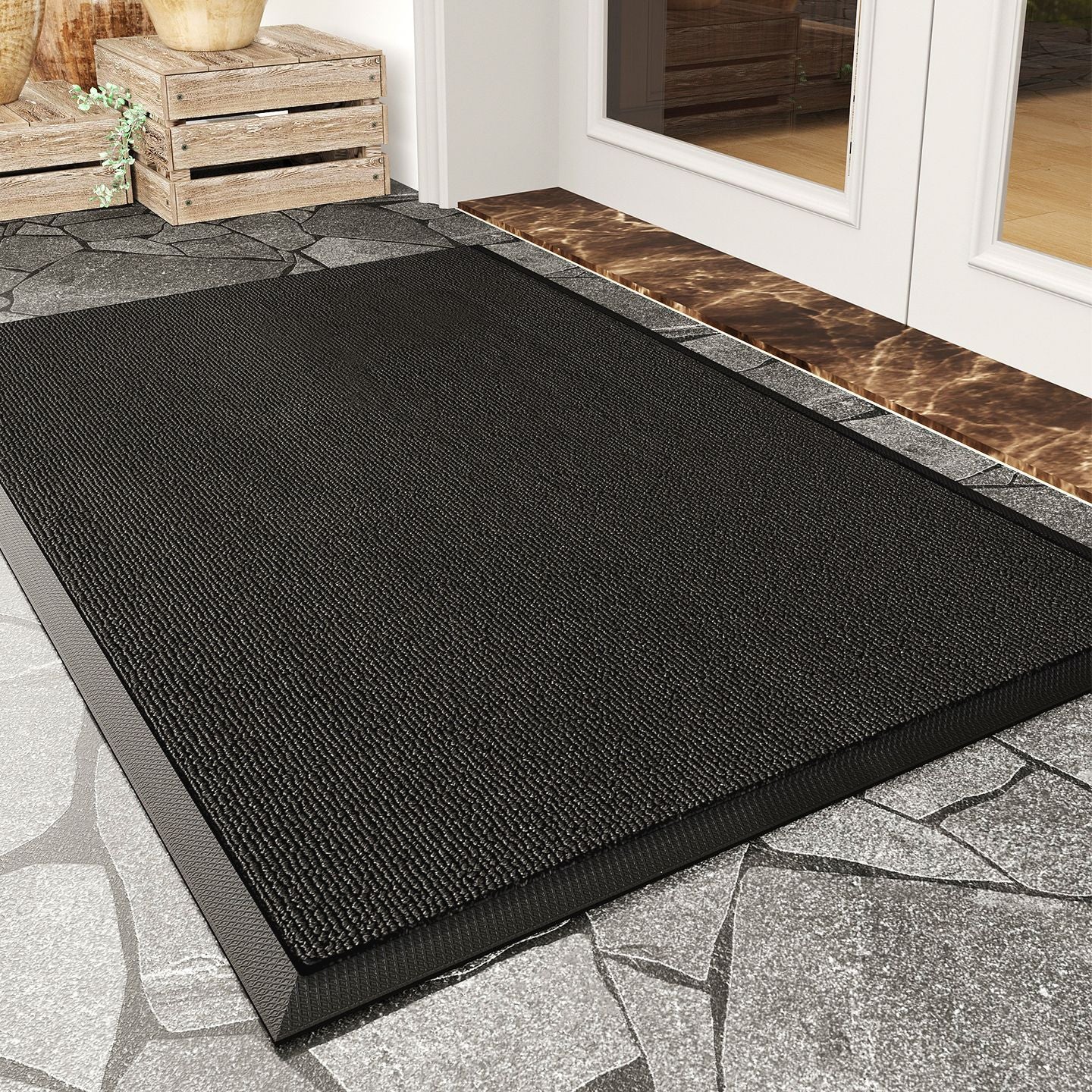 Strukturierte Outdoor-Willkommensmatte