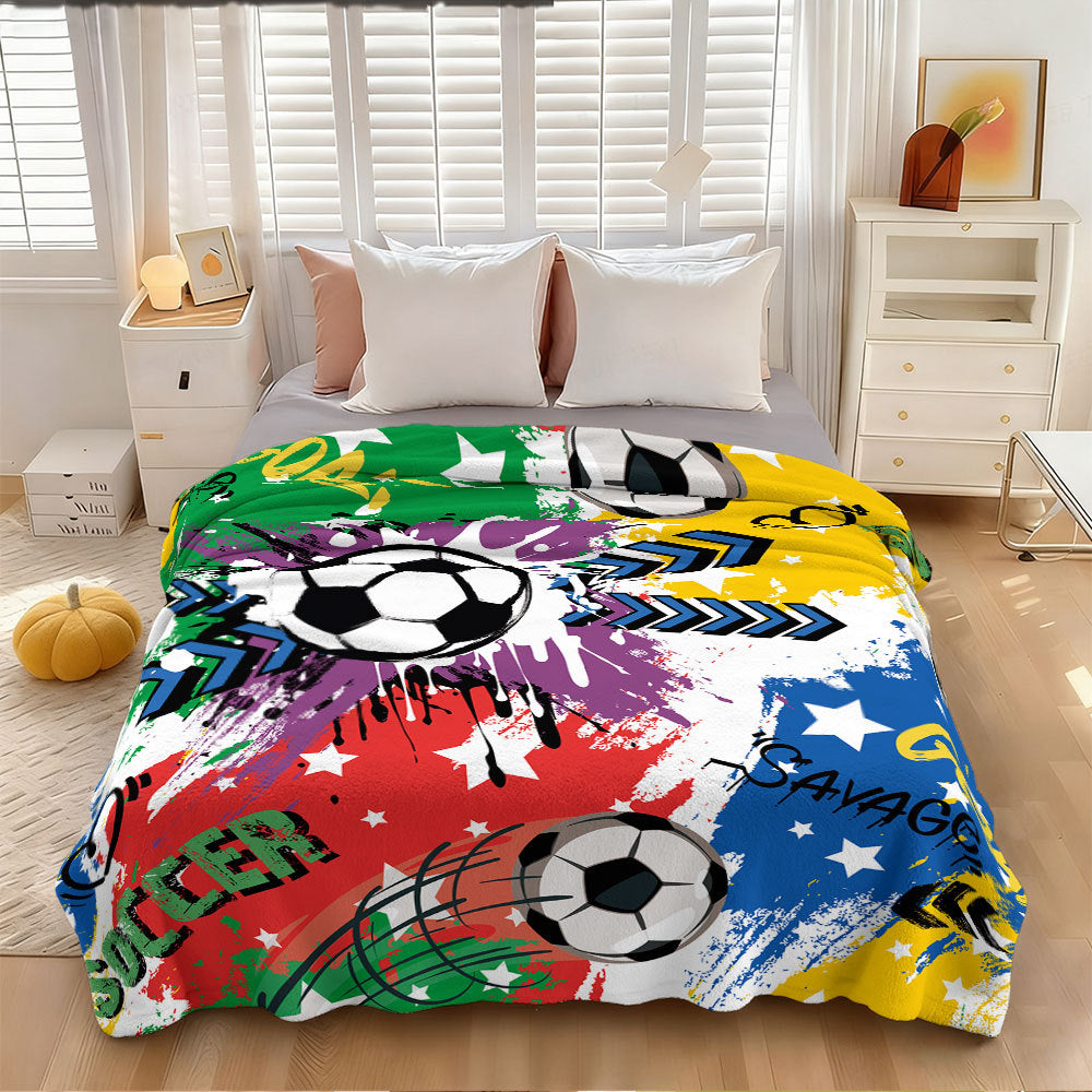Fußball-Themen Fleece-Decke