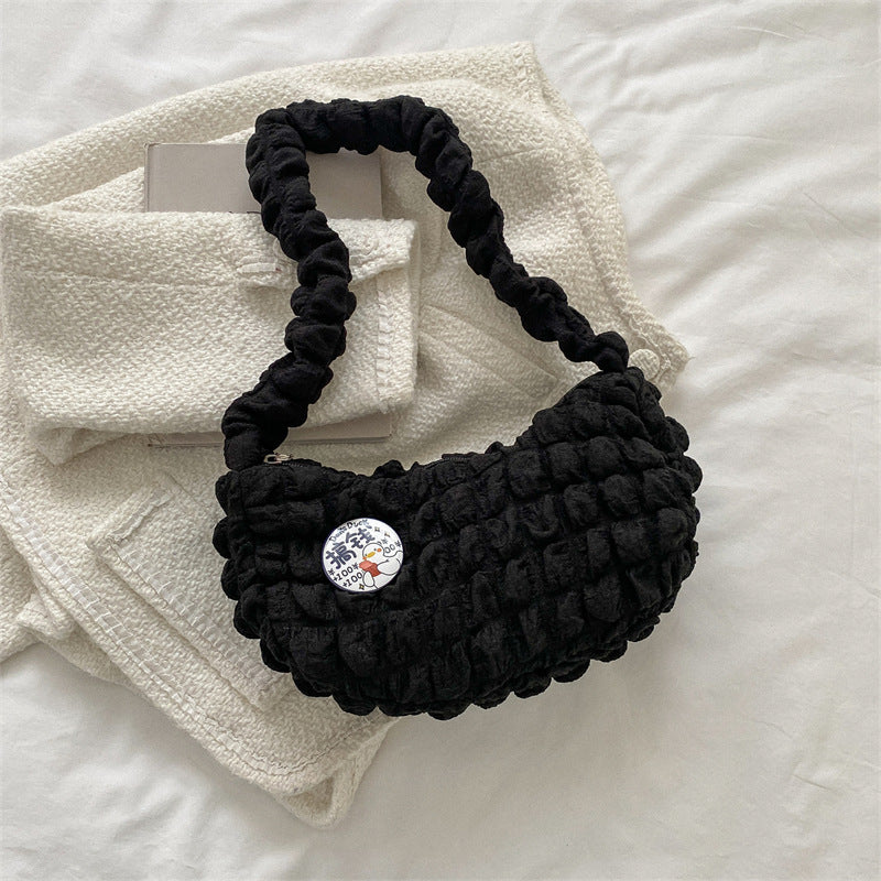 Texturierte Gestrickte Schulterhandtasche