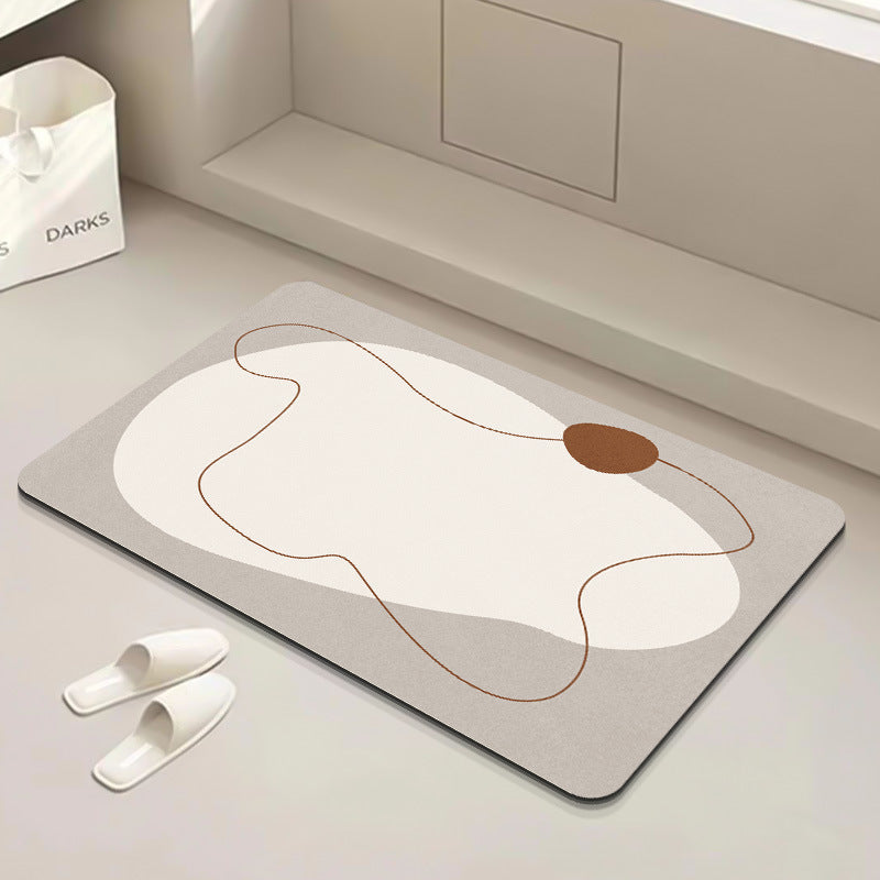 Modern Geometrische Badematte Brehn