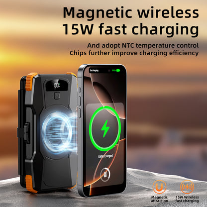 Hochleistungs-Solar-Powerbank mit Integrierter LED-Beleuchtung Brehn