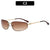 Elegante Übergroße Schild Sonnenbrille