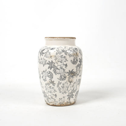 Florale Keramik Vase mit kunstvollem Design Brehn