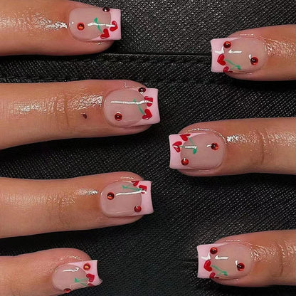 Kirsche-Themen Nagelkunst Set