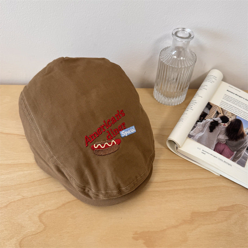 Herren Bestickte Faule Zeitungen Cap Brehn