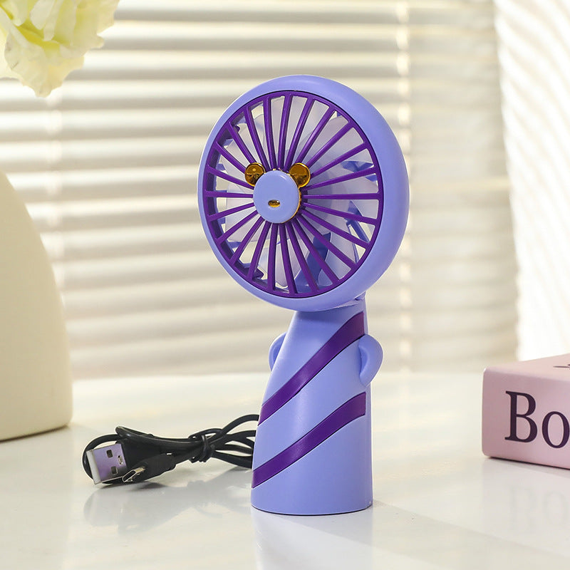Frauen Tragbarer Mini Handventilator mit USB-Ladefunktion und ergonomischem Design Brehn