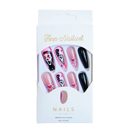Themen Künstlerische Press-On Nagelset Brehn
