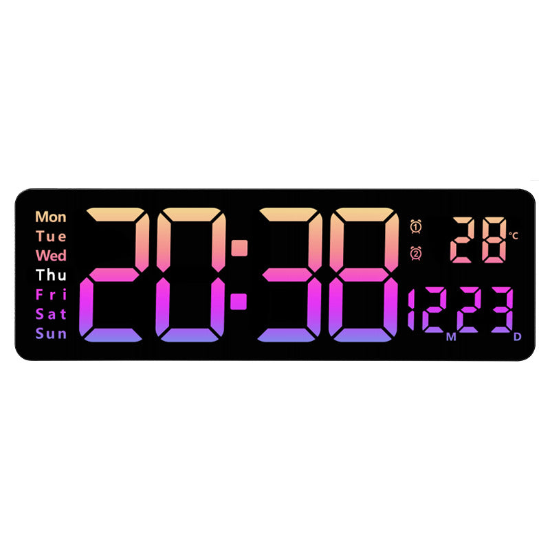 Digitaler Wandwecker mit Multifunktionalem Led-Display Brehn