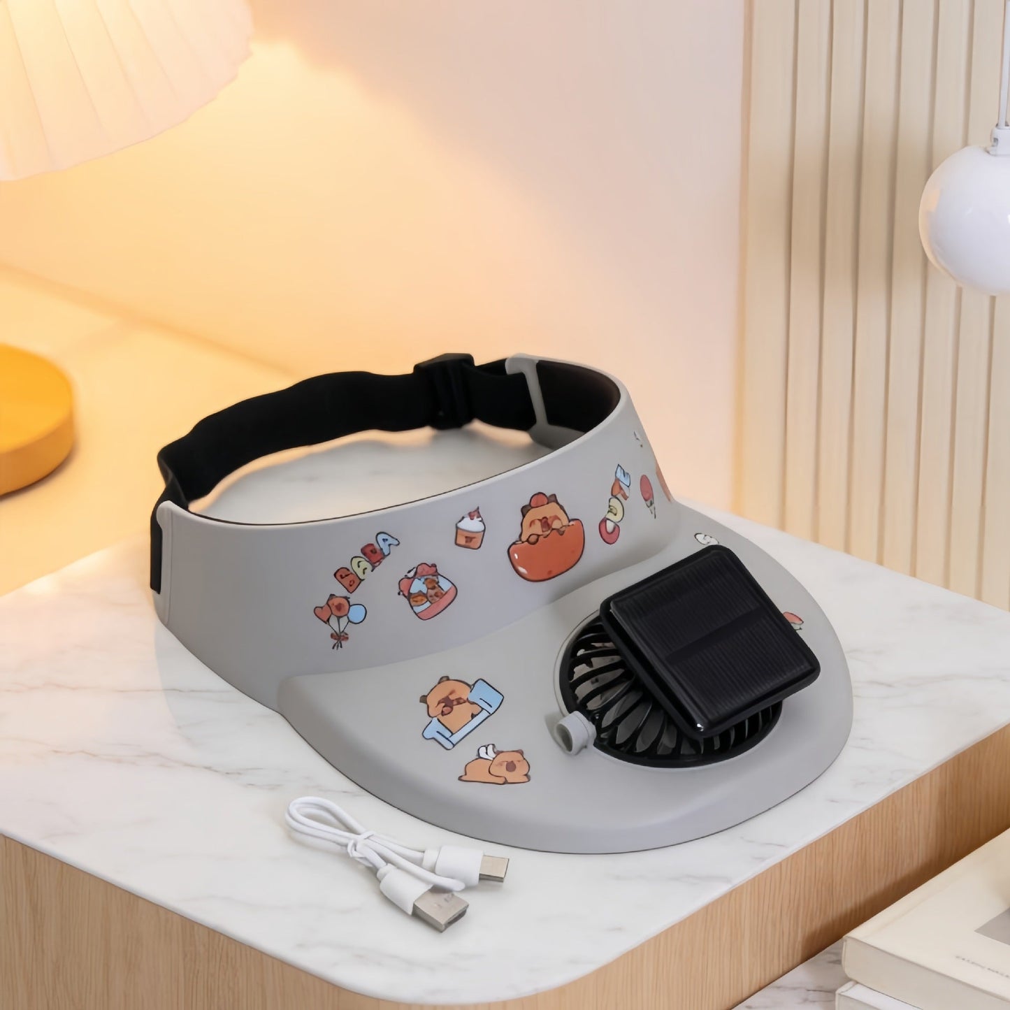 Damen Bequemer Tischventilator mit Verspielt Design Brehn