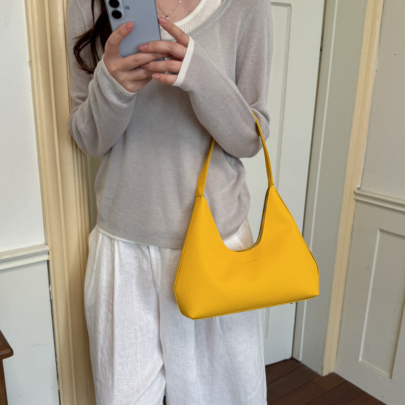 Texturierte Hobo-Schultertasche Brehn