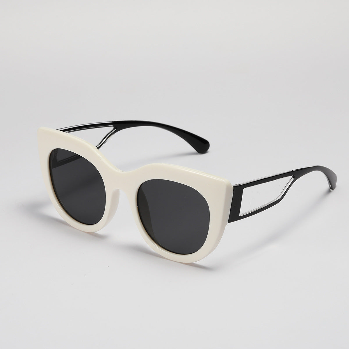 Damen modische Cat-Eye Sonnenbrille mit breiten UV-Schutz Gläsern Brehn
