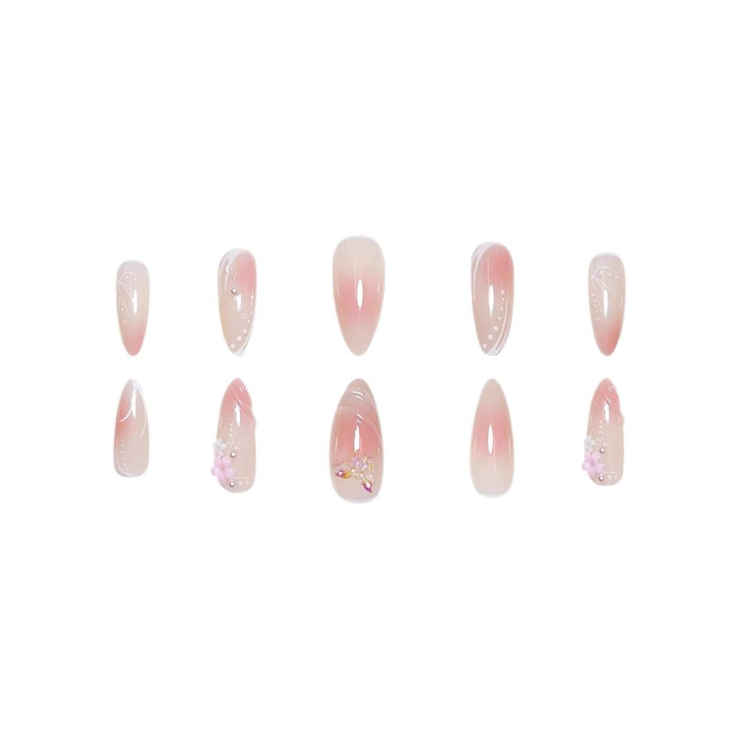 Florale 3D Acryl-Nagelerweiterungen Brehn