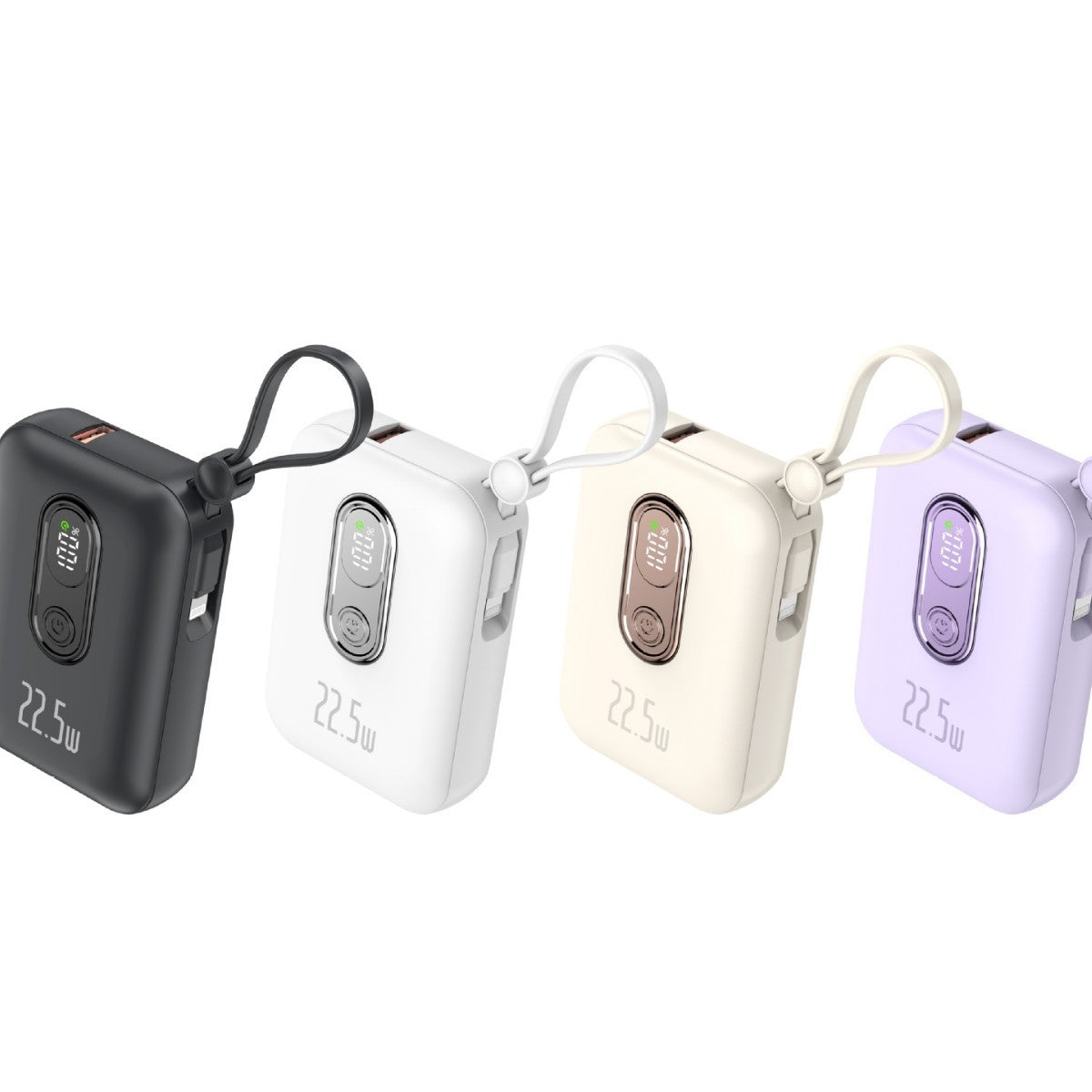 Tragbare Powerbank mit Integriertem Usb-C Anschluss und Digitaler Ladestandsanzeige Brehn