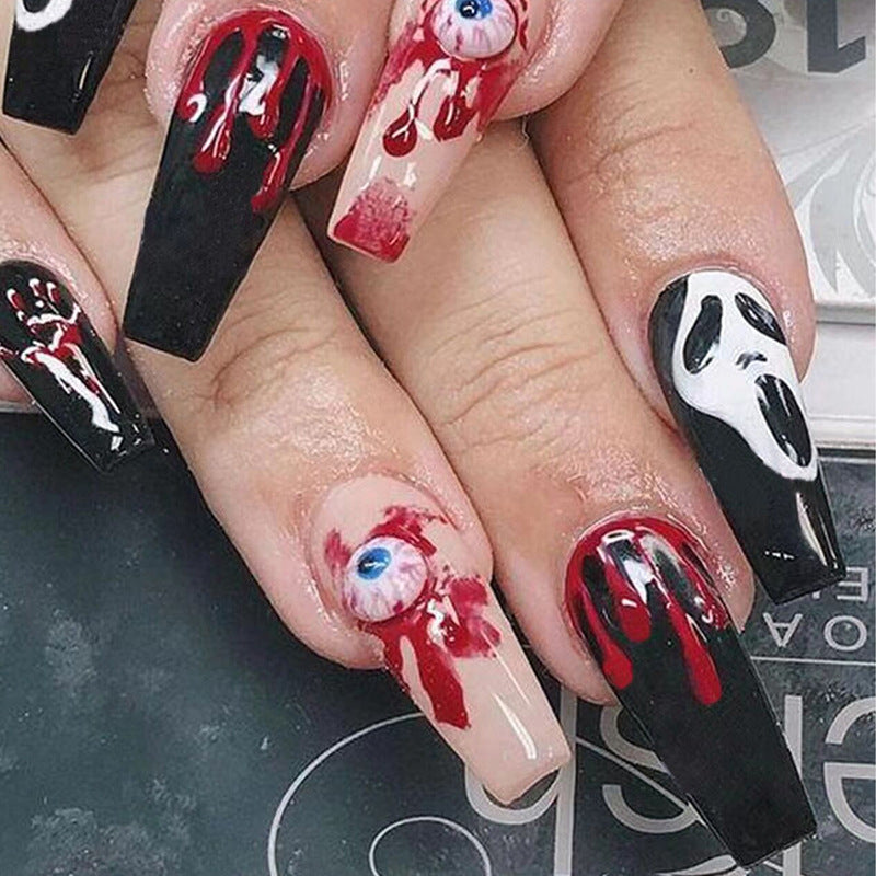 Gothic Themed Press-On Nail Set Brehn