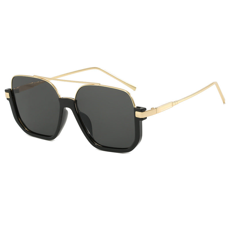 Damen Modische Sonnenbrille mit geschwungenem Metallrahmen und UV-Schutz Brehn