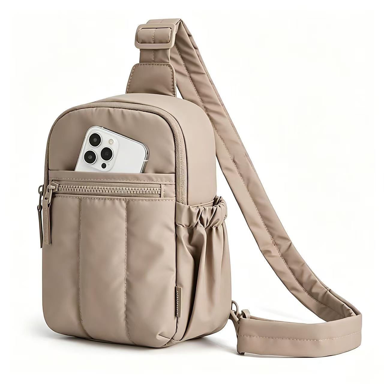 Kompakte Crossbody Tasche mit Mehreren Fächern Brehn