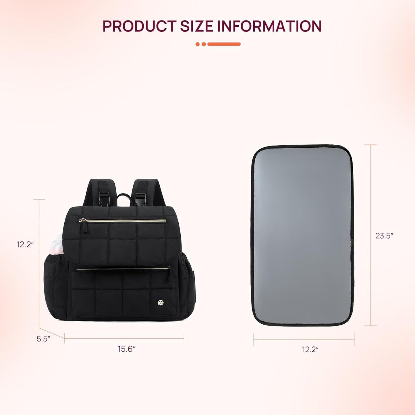 Gepolsterter Rucksack mit Organizer-Tasche Brehn