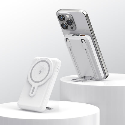 Tragbare Magnetische Powerbank mit Standfuß Brehn