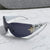 Damen futuristische Sonnenbrille mit auffälligem Design und modischen Akzenten Brehn