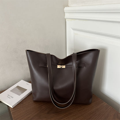 Minimalistische Leder Tote Bag