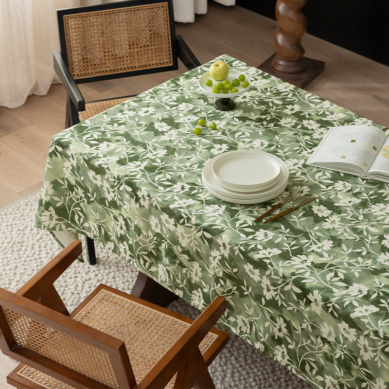 Florale Wachsbeschichtete Tischdecke mit Anti-Fleck Oberfläche und feiner Struktur Brehn