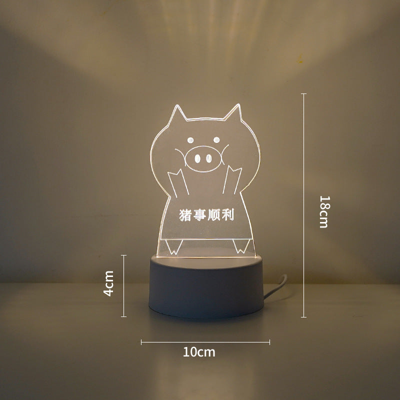 LED Tiger Figur Dekorative Lampe