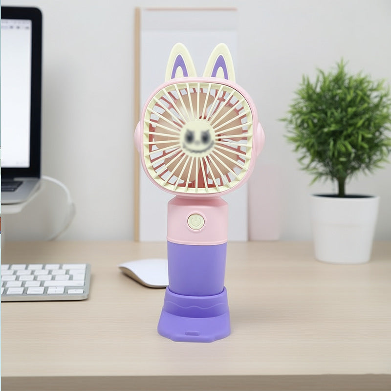 Damen Tragbarer Handventilator mit Katzenohren und USB-Anschluss Brehn